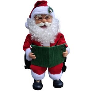 VTG 1993 Storytelling Santa Claus Figure Christmas - Not Includes 3 C Batteries